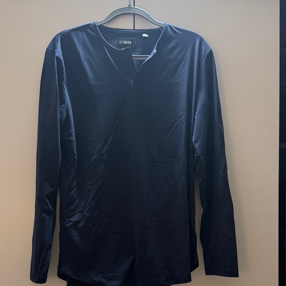 CUTS Navy Blue Long Sleeve Shirt